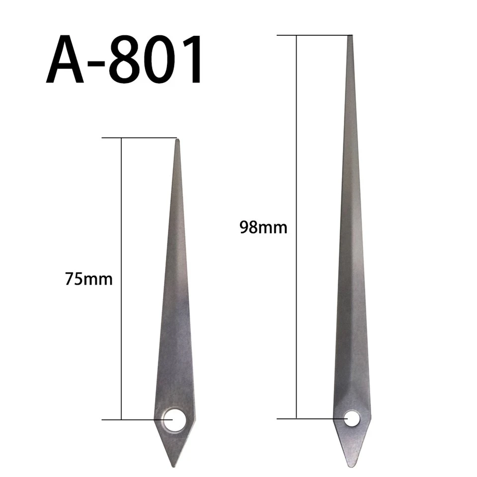 Стрелка часов A-801 серебряная, час и минута